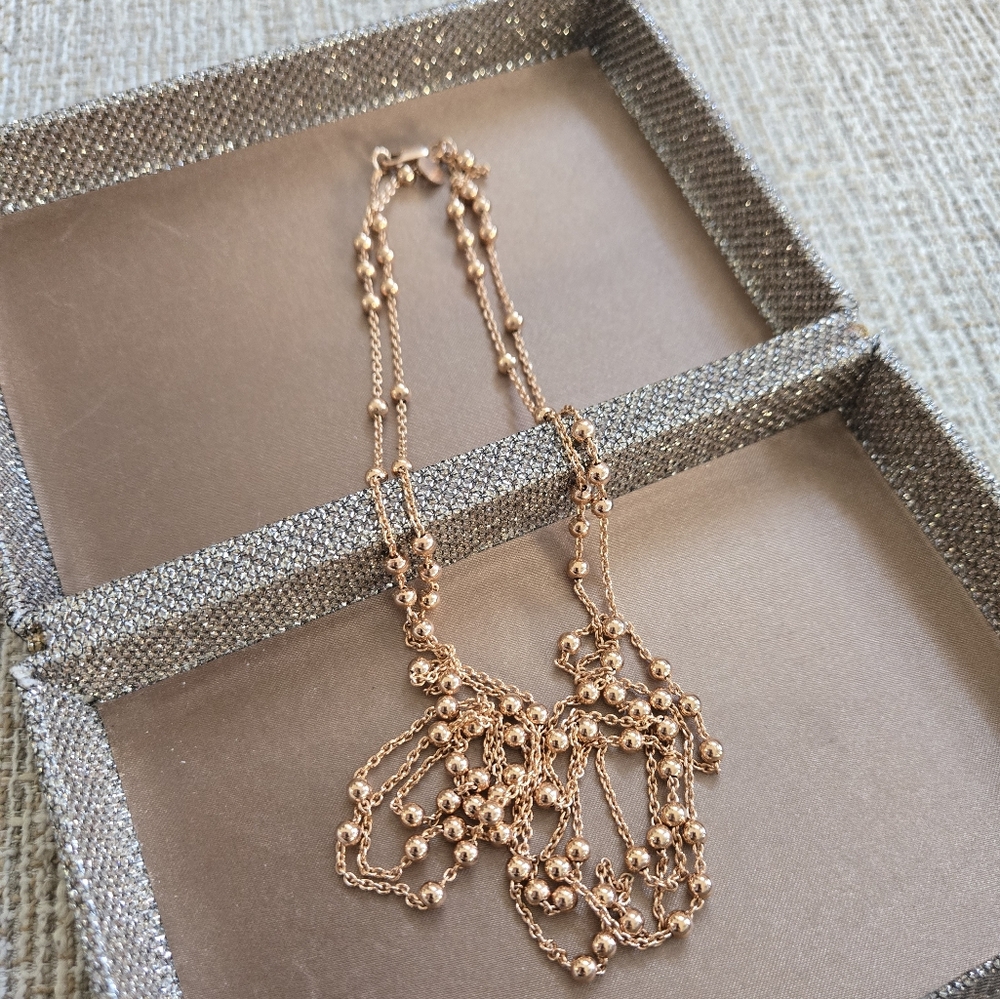 Adina Eden Rose Gold Layering Necklace